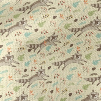 Happy Raccoon Running Waterproof Canvas