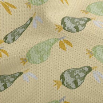 Hand-painted Unripe Gourd Athletic Mesh Flat Back