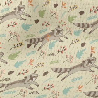 Happy Raccoon Running Terry