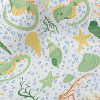 Stingray And Shells In The Sea Terry