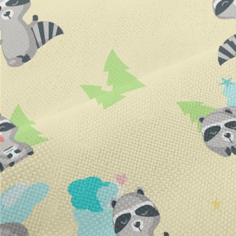 A Raccoon's Day In The For Performance Linen