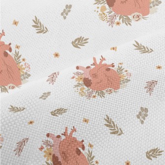 Flowers Wrapped Around The Hea Performance Linen