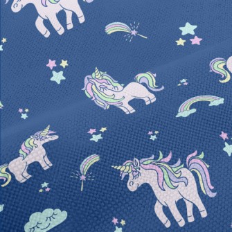 Pink Unicorn With Closed Eyes Performance Linen