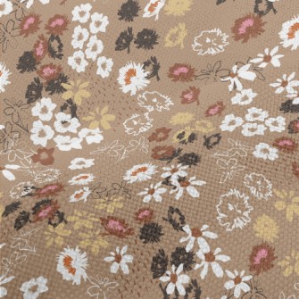 Colorful Blooming Flowers Performance Linen