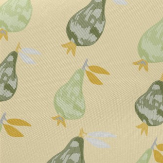 Hand-painted Unripe Gourd Twill