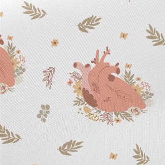 Flowers Wrapped Around The Hea Twill