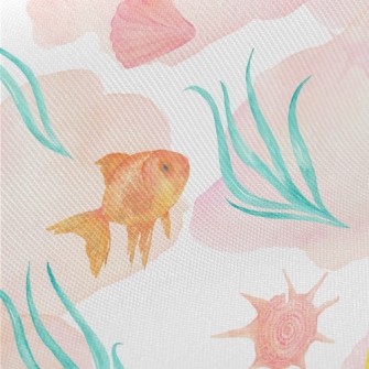 Beautiful Colorful Aquarium Twill