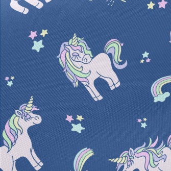 Pink Unicorn With Closed Eyes Twill