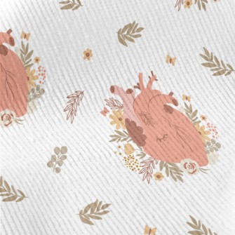 Flowers Wrapped Around The Hea Standard Corduroy