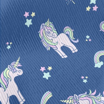 Pink Unicorn With Closed Eyes Standard Corduroy