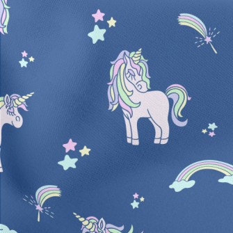 Pink Unicorn With Closed Eyes Stretch Ponte