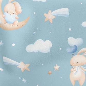 Rabbit Sitting On The Moon Stretch Ponte