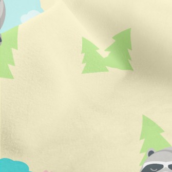 A Raccoon's Day In The For Micro Fleece