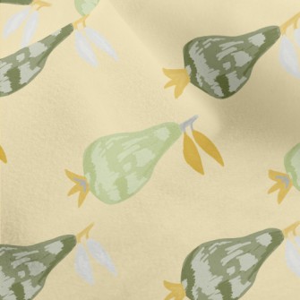 Hand-painted Unripe Gourd Micro Fleece