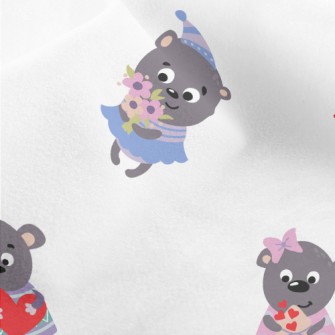 The Little Bears Send Each Oth Micro Fleece