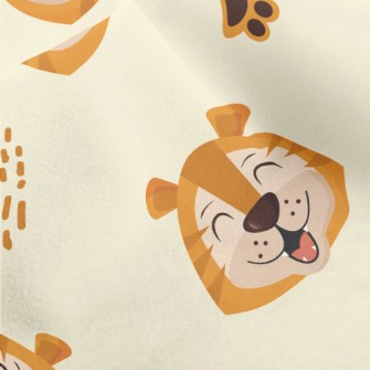 Smiling Animal Faces Micro Fleece