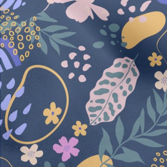 Colorful Fantasy Tropical Plan Micro Fleece