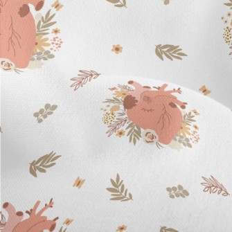 Flowers Wrapped Around The Hea Lightweight Performance Linen