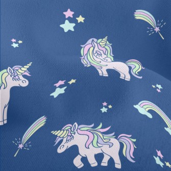 Pink Unicorn With Closed Eyes Lightweight Performance Linen