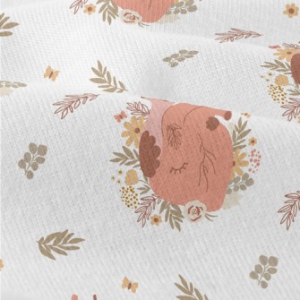 Flowers Wrapped Around The Hea Modern Jersey