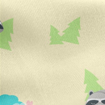 A Raccoon's Day In The For Jersey Backed Fleece