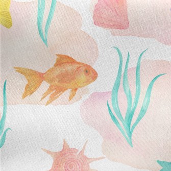 Beautiful Colorful Aquarium Jersey Backed Fleece