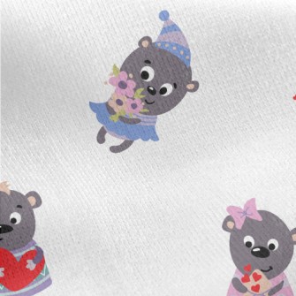 The Little Bears Send Each Oth Jersey Backed Fleece