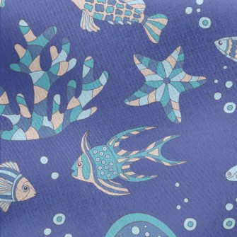 The Underwater World Made Up O Jersey Backed Fleece