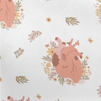 Flowers Wrapped Around The Hea Pongee