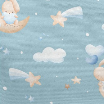 Rabbit Sitting On The Moon Pongee