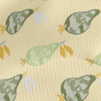 Hand-painted Unripe Gourd Stretch Jersey