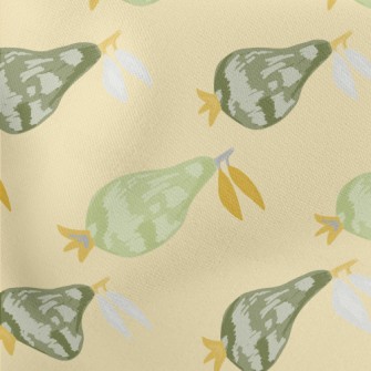 Hand-painted Unripe Gourd Lightweight Cotton Poplin