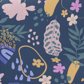 Colorful Fantasy Tropical Plan Midweight Cotton Poplin