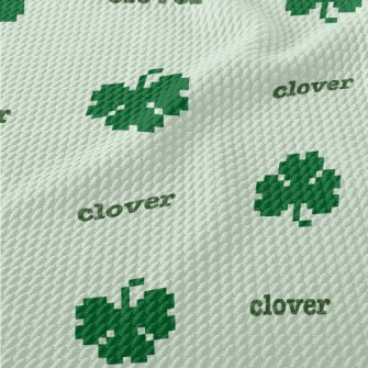 Pixel Wind Clover Birdseye Piqué