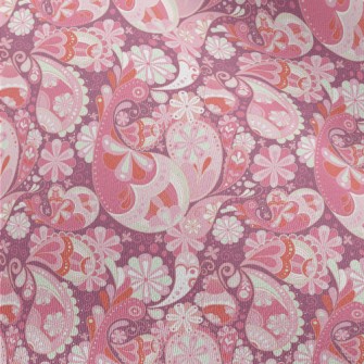 Playful Pink Vortex Flowers Chiffon