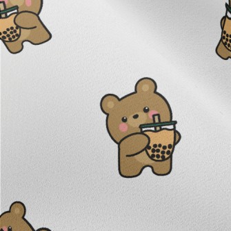 Cute Bear Loves Bubble Milk Chiffon