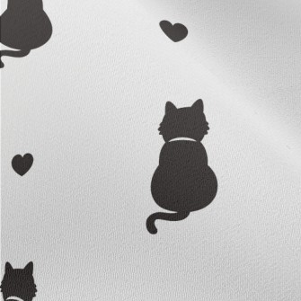 Cat Back And Love Chiffon
