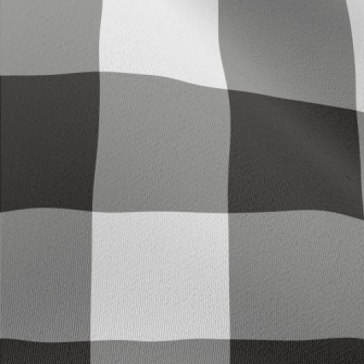 Classic Grey Check Chiffon