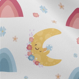Flowers With Sun And Moon Chiffon