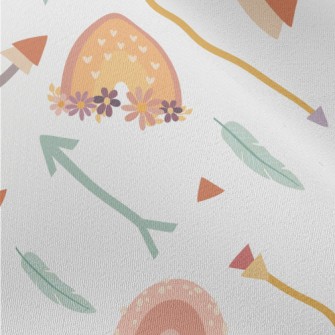 Bohemian Style Doodles Chiffon