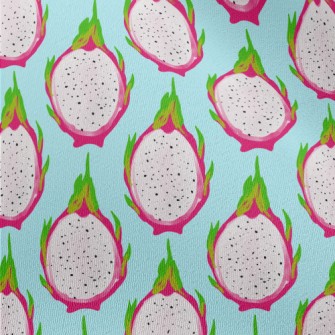 Hand Drawn Dragon Fruit Cross  Chiffon