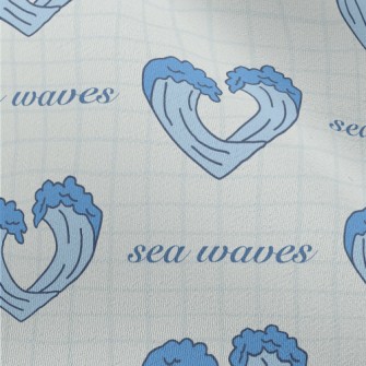 Cartoon Love Waves Chiffon