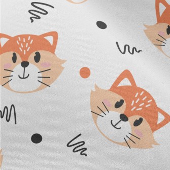 Cute Cartoon Fox Chiffon