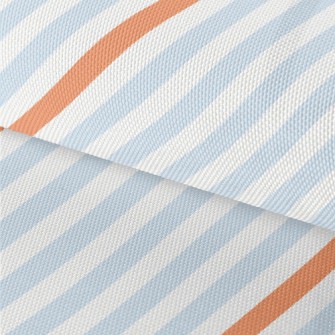 Orange Blue Zigzag Pattern Waterproof Oxford