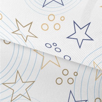 Stars And Circles Waterproof Oxford