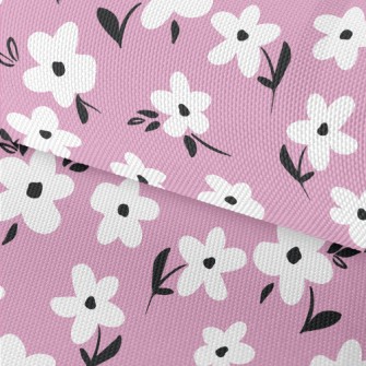 White Flower Graffiti Waterproof Oxford