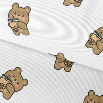 Cute Bear Loves Bubble Milk Waterproof Oxford