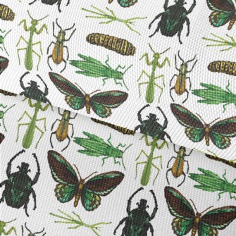 Hand Drawn Insect Illustration Waterproof Oxford