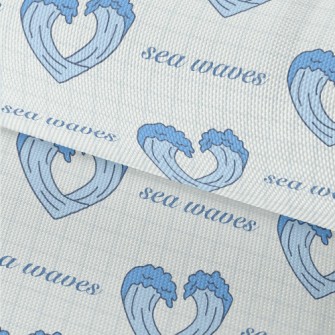Cartoon Love Waves Waterproof Oxford