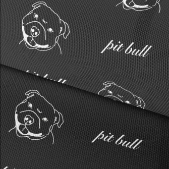 Simple Bulldog Illustration Waterproof Oxford